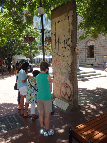 A piece of the Berlin Wall.